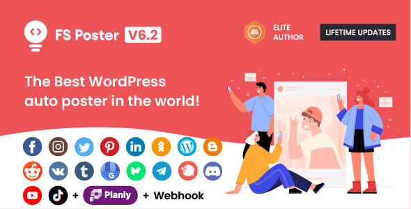 FS Poster 6.5.8 – WordPress社交媒体自动海报和调度程序[Facebook, Instagram, Twitter, Pinterest]